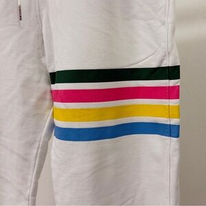 Thom Browne White Loopback 4-Bar Sweatpants XXL